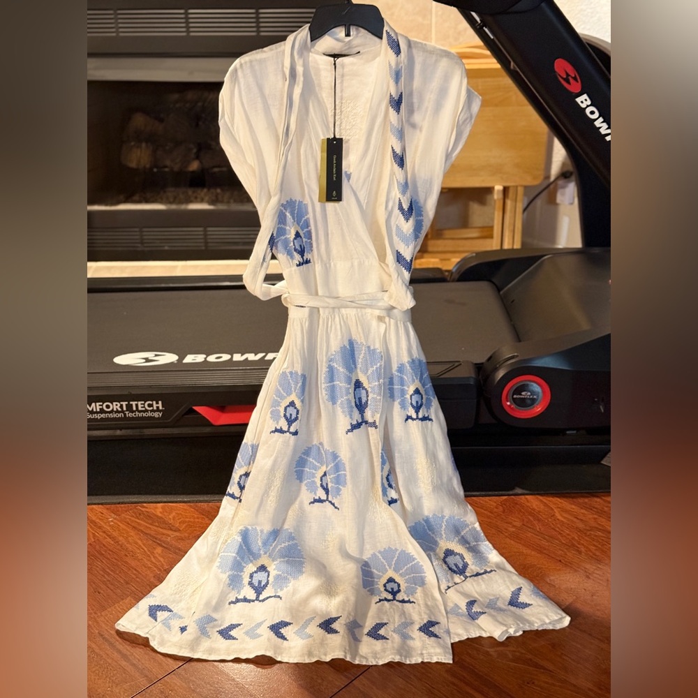 GREEK ARCHAIC KORI
Embroidered Midi Dress (LARGE) - Picture 8 of 11